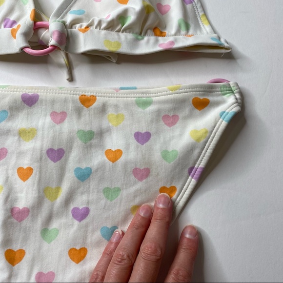 Shoshanna White Hearts Bikini ASO Jessica Simpson Newlyweds Small - Picture 11 of 16